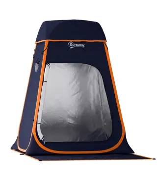 Tienda de Campaña Instantánea Pop-Up Tienda de Ducha Camping Portátil con Bolsa de Transporte Impermeable Azul Oscuro