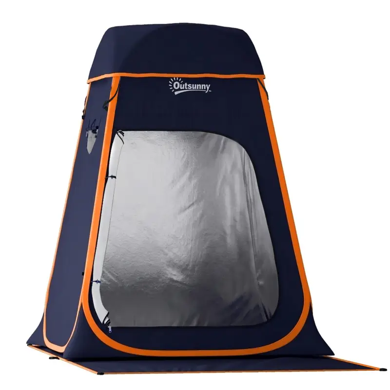 Tienda de Campaña Instantánea Pop-Up Tienda de Ducha Camping Portátil con Bolsa de Transporte Impermeable Azul Oscuro