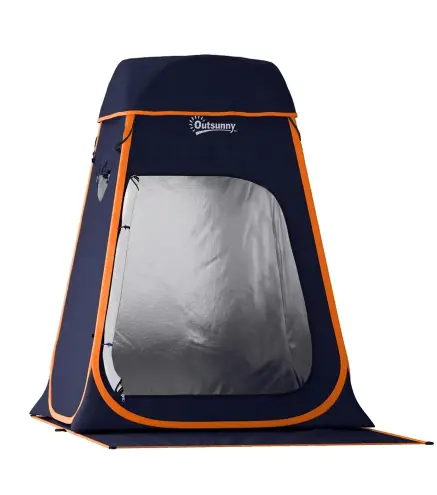 Tienda de Campaña Instantánea Pop-Up Tienda de Ducha Camping Portátil con Bolsa de Transporte Impermeable Azul Oscuro