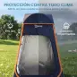 Tienda de Campaña Instantánea Pop-Up Tienda de Ducha Camping Portátil con Bolsa de Transporte Impermeable Azul Oscuro