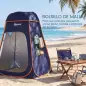 Tienda de Campaña Instantánea Pop-Up Tienda de Ducha Camping Portátil con Bolsa de Transporte Impermeable Azul Oscuro