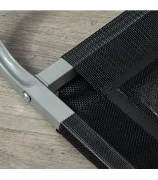 Cama para Perros Gatos Elevada Transpirable Cama para Mascotas con Marco de Acero para Dormir Relajar 130x90x20cm Negro