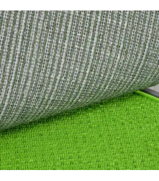 Inodoro para Perros con 2 Céspedes Artificiales Rejilla y Bandeja para Entrenamiento de Cachorros 67x41x3,5 cm Verde