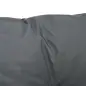 Conjunto de 2 Cojines para Silla 50x98x8 cm con Respaldo 6 Cordones de Fijación para Jardín Terraza Balcón Gris Oscuro