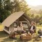 Tienda de Campaña Pop-up para 2-3 Personas Plegable Impermeable 3000 mm con Bolsa de Transporte 235x235x184 cm Caqui