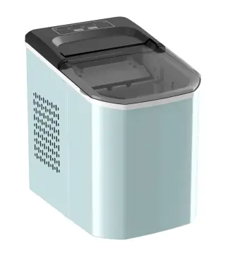 Máquina de Cubitos de Hielo Autolimpiable 12 kg/24H 9 Cubitos Listos en 7 Minutos 2 Tamaños de Hielo 1,5L Depósito Azul