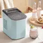 Máquina de Cubitos de Hielo Autolimpiable 12 kg/24H 9 Cubitos Listos en 7 Minutos 2 Tamaños de Hielo 1,5L Depósito Azul