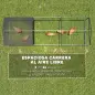 Gallinero para Exterior Grande 3x1x1 m Gallinero Metálico con Cubierta Tela Oxford Anti-UV e Impermeable Negro