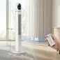 Ventilador de Torre con Control Remoto 3 Velocidades 3 Modos Temporizador 24H Oscilación 70° Pantalla LED Blanco