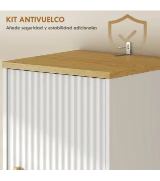 Columna de Baño Estrecha con Estantes Ajustables Cajón Compartimento Abierto 31,5x29,7x171,5 cm Blanco