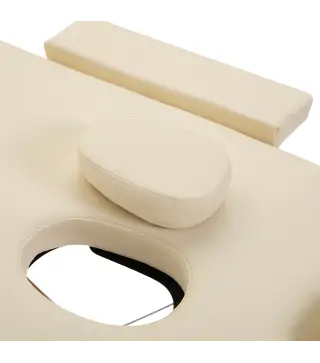 Camilla Plegable con Altura Ajustable 67-92 cm para Uso Profesional de Belleza Acupuntura y Fisioterapia 210x81 cm Crema