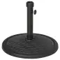 Base para Sombrilla de 14 kg Pie de Parasol para Mástil de Ø32-38 mm para Jardín Terraza Patio Ø46x34 cm Negro