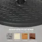 Base para Sombrilla de 14 kg Pie de Parasol para Mástil de Ø32-38 mm para Jardín Terraza Patio Ø46x34 cm Negro