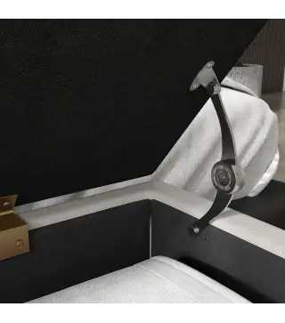 Banco Pie de Cama Tapizado en Lino Sintético con Patas de Acero y Asiento Acolchado Crema