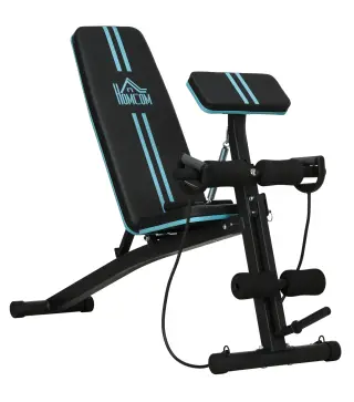 Banco de Musculación Plegable con Respaldo Regulable Extensión de Pierna Cojín de Predicador Banda 160x54x106 cm Negro