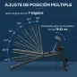 Banco de Musculación Plegable con Respaldo Regulable Extensión de Pierna Cojín de Predicador Banda 160x54x106 cm Negro