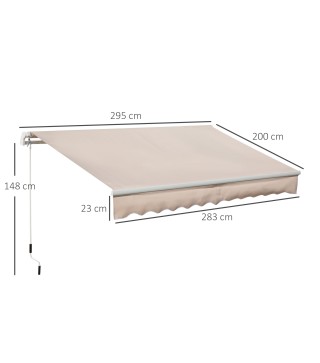 Toldo Manual Retráctil