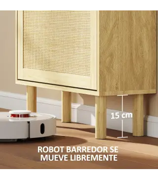 Mueble Zapatero con 3 Cajones Abatibles y Estante Abierto para12-18 Pares de Zapatos 65x24,5x153 cm Roble