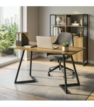 Juego de 4 Patas de Mesa Cuadradas Industriales para Muebles con Pies Ajustables 43x3x72 cm Negro