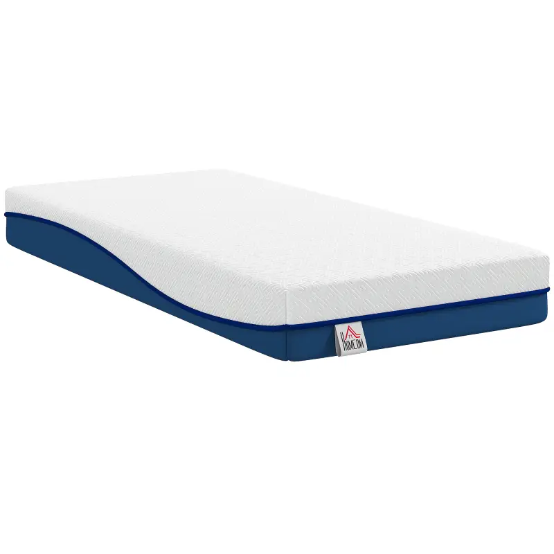 Colchón 190x90 cm Grosor 20 cm Colchón Viscoelástico con Té Verde Firmeza Media Cama Refrescante con Espuma de Gel