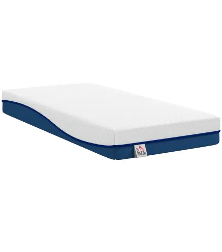 Colchón 190x90 cm Grosor 20 cm Colchón Viscoelástico con Té Verde Firmeza Media Cama Refrescante con Espuma de Gel