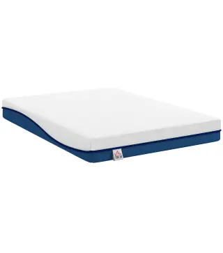 Colchón 190x135 cm Grosor 20 cm Colchón Viscoelástico con Té Verde Firmeza Media Cama Refrescante con Espuma de Gel