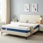 Colchón 190x135 cm Grosor 20 cm Colchón Viscoelástico con Té Verde Firmeza Media Cama Refrescante con Espuma de Gel