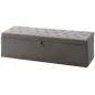 Puff Almacenaje, Banco Almacenaje 141L 137x41x42 cm Tapizado en Terciopelo Baúl de Almacenamiento Carga 240 kg Gris