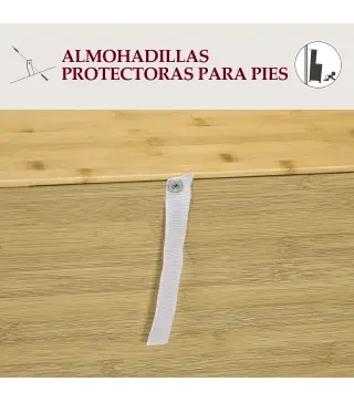 Aparador de Bambú de 2 Puertas Aparador de Salón Bohemio con 2 Estantes para Cocina Entrada 60x27x67,5 cm Natural