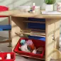 Mesa Infantil con 2 Sillas y 4 Cestas de Almacenamiento Juego de Muebles para Actividades para Niños de +3 Años Natural