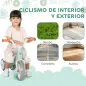 Bicicleta sin Pedales para Niños de 12 a 36 Meses con Ruedas Silenciosas y Manillares con Giro Limitado a 60°, Verde