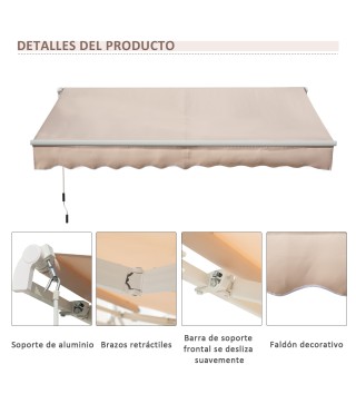 Toldo Manual Retráctil