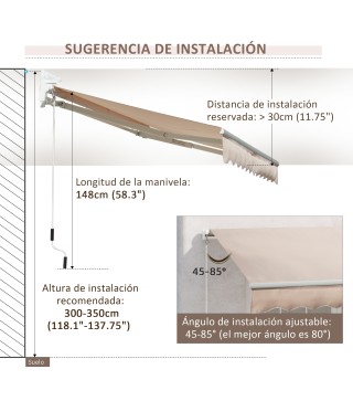 Toldo Manual Retráctil