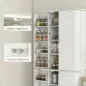 Armario Despensa de Cocina con 4 Puertas con Estantes Estantes Ajustables para Sala de Estar Comedor Blanco
