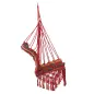 Silla Hamaca Colgante Tejido de Algodón Poliéster Carga 100 kg Sillón Colgante para Interior Exterior Terraza 100x60x100 cm Mult