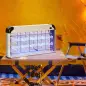 Lámpara Antimosquitos Eléctrico 30W Mata Mosquitos Eléctrico con Luz UV Efecto 60 m² 48,5x8,5x26,5 cm Plata