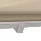 Toldo Retráctil de Exterior con Marco de Aluminio Ángulo Ajustable Protección UV e Impermeable 180x70 cm Beige