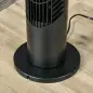 Ventilador de Torre con Control Remoto con 3 Velocidades y Modos de Función con Temporizador de 7,5h Ø18x78,5cm Negro