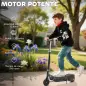 Patinete Eléctrico para Niños de +7 Años Scooter Plegable con Altura Ajustable Batería Recargable 24V Velocidad hasta 12 km/h y