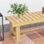 Banco de Jardín de Madera de Abeto de 2 Plazas para Jardín o Terraza Soporta hasta 250 kg 110x38x35 cm Natural