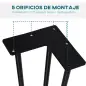 Conjunto de 4 Patas para Mesa de Estilo Industrial y Diseño Horquilla con Protectores Anti-arañazos de Goma 12x12x71cm Tornillos