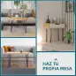 Conjunto de 4 Patas para Mesa de Estilo Industrial y Diseño Horquilla con Protectores Anti-arañazos de Goma 12x12x71cm Tornillos
