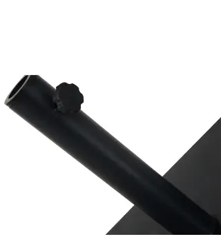 Base para Sombrilla Ajustable 40x40x43 cm de 13 kg Pie de Parasol Cuadrado Relleno de Cemento para Mástil de 35/38/48mm