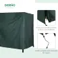 Funda para Balancín de Jardín con Cremallera Cubierta para Muebles de Exterior 177x114x152cm Verde Oscuro