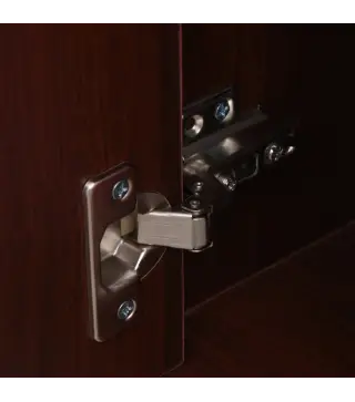 Cajonera de Escritorio con Ruedas Cajón Compartimento Puerta Archivador Móvil para Estudio 40x35x60 cm Café Oscuro