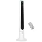 Ventilador de Torre Silencioso 50W con Control Remoto 3 Velocidades 3 Modos Temporizador 12H Oscilación 40° Blanco