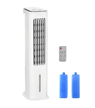 Climatizador Evaporativo Bajo Consumo 75W Altura 86 cm Oscilante con Control Remoto Depósito 5L 3 Modos 3 Velocidades Temporizad