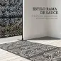 Biombo Separador de Ambientes con Diseño de Hoja de Sauce Biombo para Exterior Jardín Patio Terraza 122x45x198 cm Negro