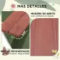 Juego de Mesa y 2 Bancos Infantiles de Madera Mesa de Picnic para Niños de 3-8 Años para Jardín Patio 89x79x50 cm Marrón