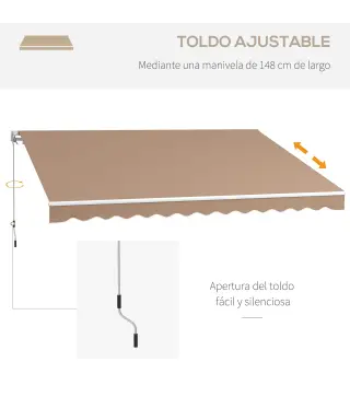 Toldo Manual Retráctil